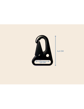 Siyah Boyalı G3 Tüfek Kancası – 2,5 x 4,4 cm Metal Askı Aparatı