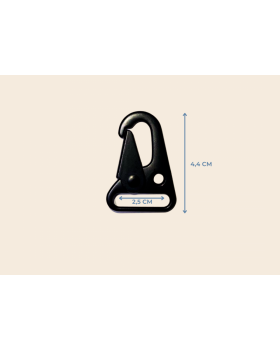 Siyah Boyalı G3 Tüfek Kancası – 2,5 x 4,4 cm Metal Askı Aparatı