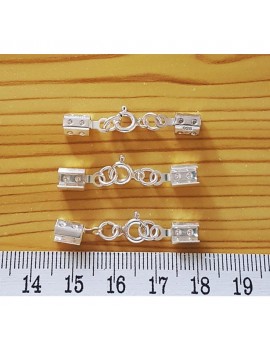 925 Ayar Gümüş Kapama Seti – Köşeli Sıkma 4–5 mm | El Yapımı Takılar İçin Güvenli ve Estetik Bitiş (1 Set)
