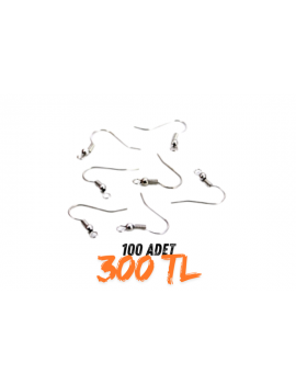 100 adet pirinç küpe askısı kancası