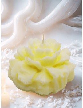 Doğal Soya Wax Mum – El Yapımı, Şakayık Motifli ve Ruhsal Arınma İçin